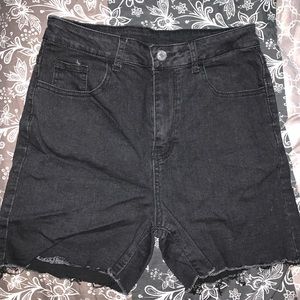 Black jean shorts from Shein. These are brand new very good condition.